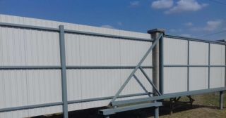 Купить откатные ворота на сваях Великий Новгород, цена от 2840 руб.