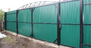 Купить ворота из профнастила Великий Новгород, цена от 4155 руб.